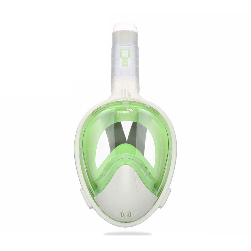 Full-Face Snorkel Mask for Adults | 180° Anti-Fog Panoramic View | Leak-Proof Design & Camera Mount | Safe Snorkeling Gear