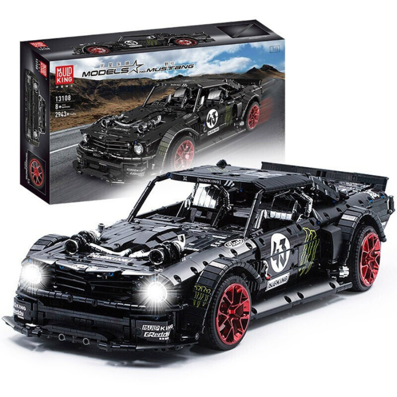 2943pcs Mould King 13108 Mustang Sport Racing Car Building Blocks Toy Set