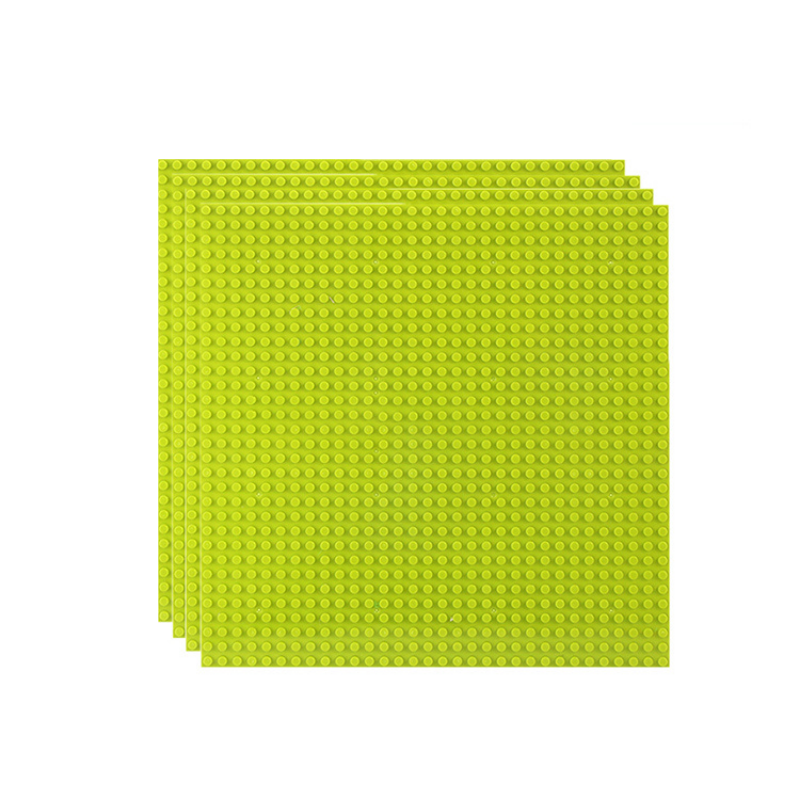 4 PCS 32 x 32 Dots Classic Building Blocks Base Plates DIY Bricks Baseplates Model Display Board Light Green
