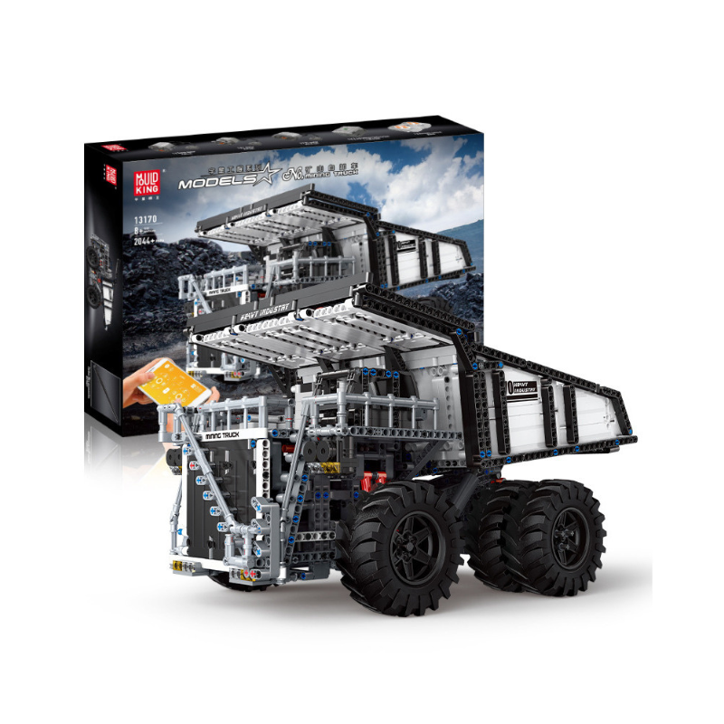 2044pcs Mould King 13170 Mining Truck Liebherr T284 Building Blocks Toy Set