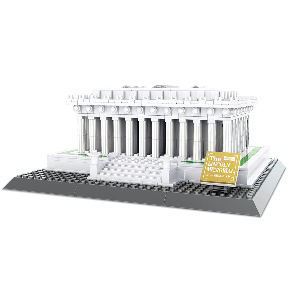 979 PCS Building Blocks Architecture Lincoln Memorial Kids Adult Toys Gift