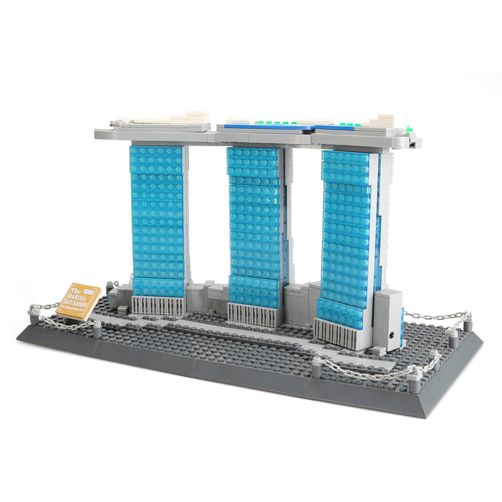881PCS Building Blocks Architecture Marina Bay Sands Singapore Kids Adult Toys