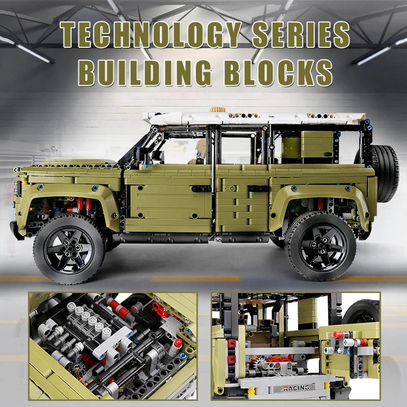 2668pcs MOULD KING 13175 Defender Off-Road Vehicle Building Blocks Toy Set