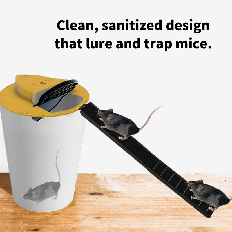 5-Pack Rolling Lid Bucket Mouse Trap Efficient Humane Mice Mouse Trap safe handling