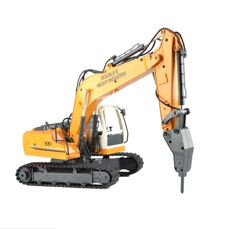 Double E E561-003 RC Excavator Truck  1/16 Scale 2.4GHz 3 In 1 Construction Truck Metal Shovel and Drill RC Toy For Kids