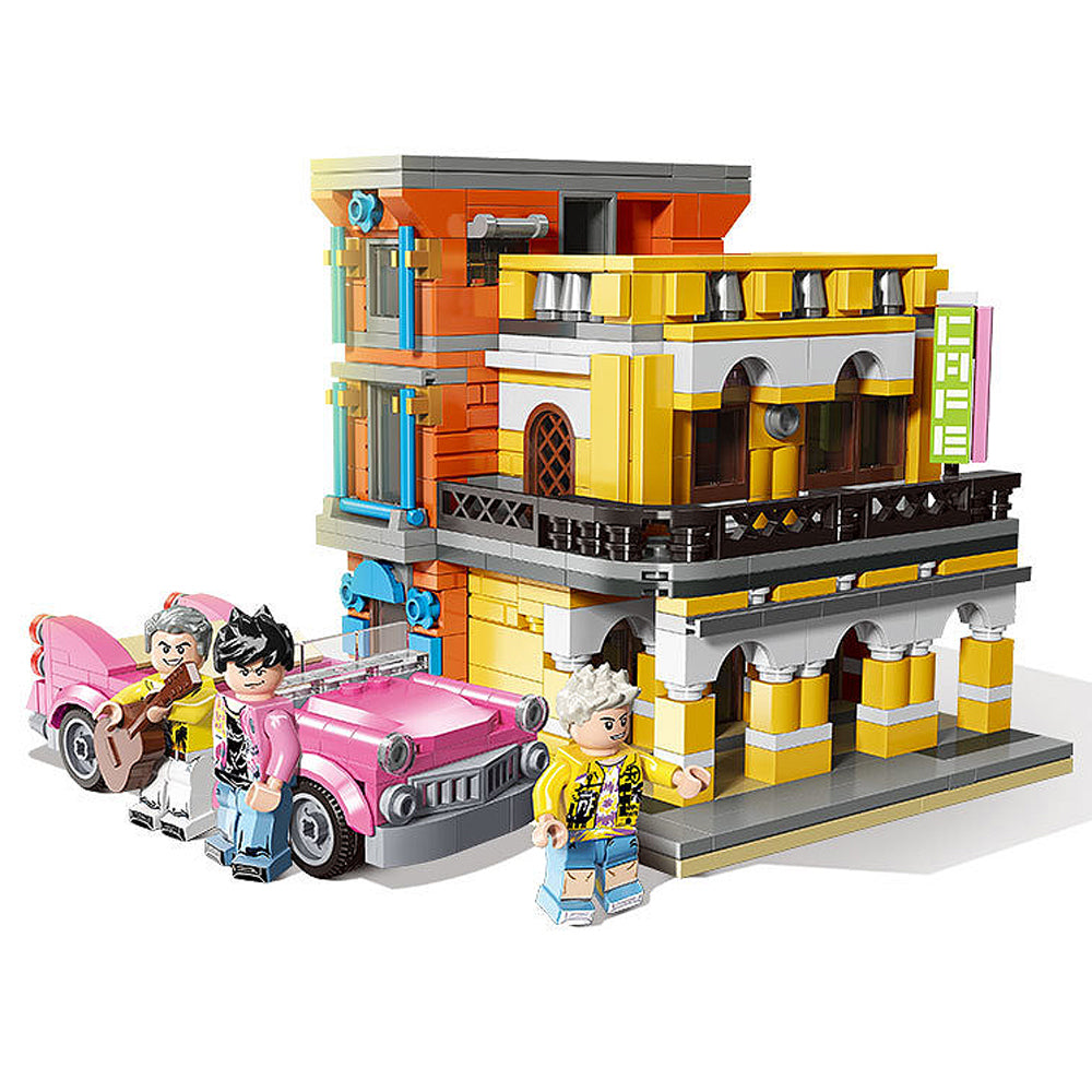 650PCS Havana City Model Building Blocks Bricks Street View Kids Toys Gifts