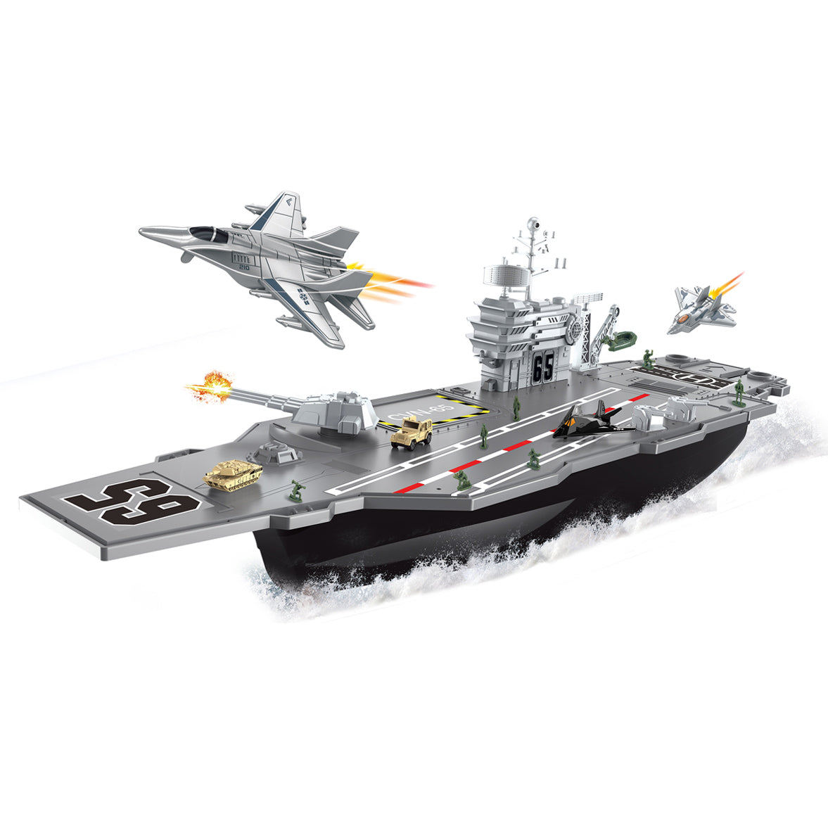 Aircraft Carrier Children Educational Toy Ship Model Collection Kid Gifts Plane