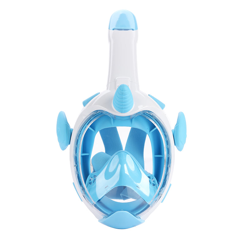 Kids 180 degrees Unicorn Snorkel Mask Anti-Fog and Anti-Leak Diving & Snorkeling Masks light blue