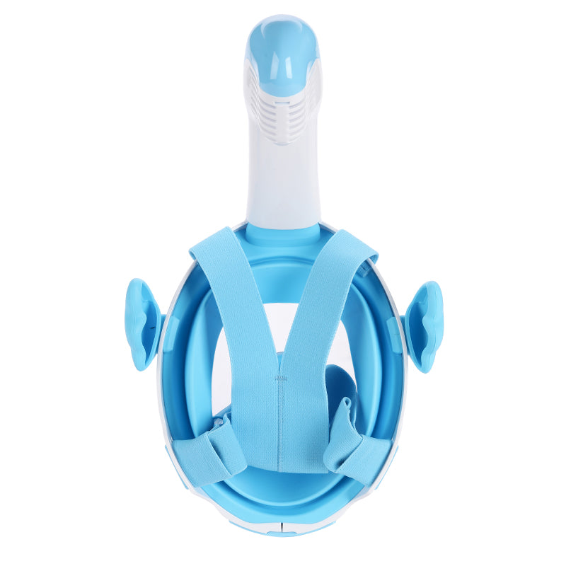 Kids 180 degrees Unicorn Snorkel Mask Anti-Fog and Anti-Leak Diving & Snorkeling Masks light blue