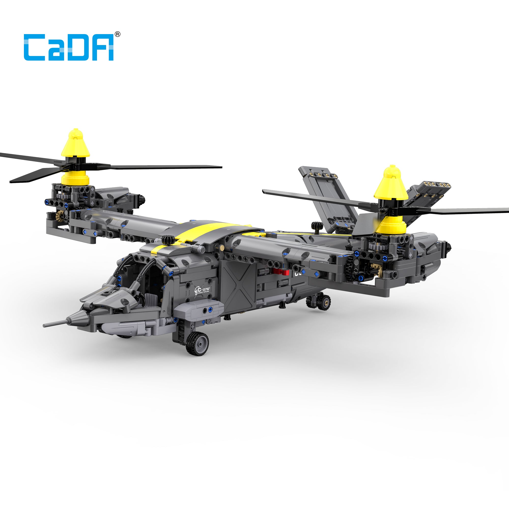 CaDA 1436 PCS Bell V-280 Valor Tiltrotor Aircraft Building Blocks Bricks