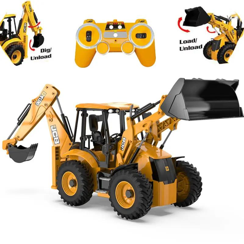 Double E E589-003 2.4G 1:20 RC JCB Backhoe Loader 2 in 1 Loader-Digger Bulldozer&Excavator Engineering truck