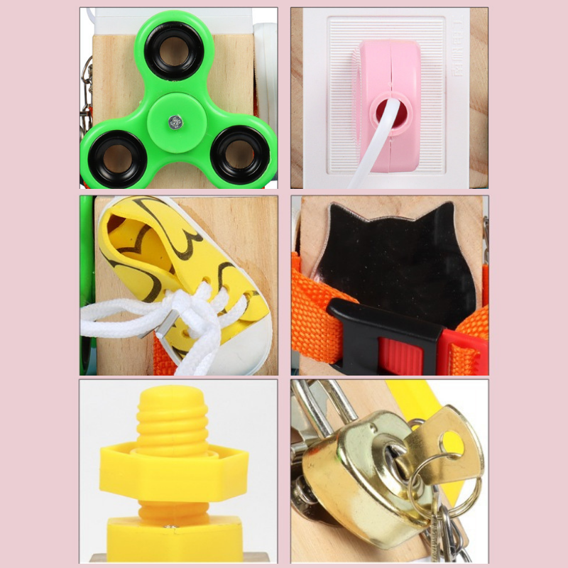 Wooden Busy Cube 7-in-1 Lifestyle Montessori Educational Toy