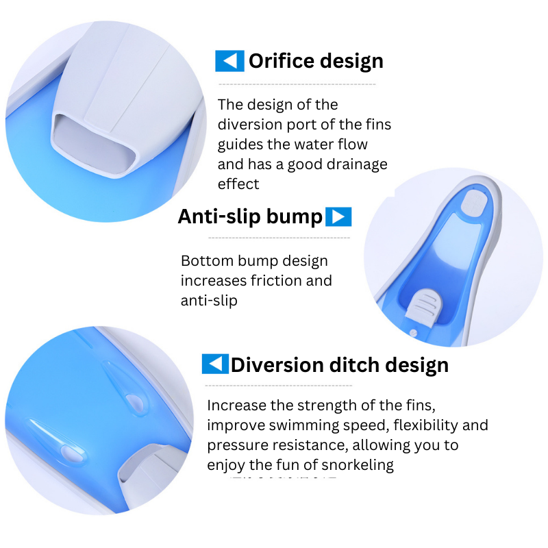 Diving Swimming Fins Full Foot Fins Flippers Flexible Comfort Adult Profession Diving Fins Swimming Fins Water Sports - Black