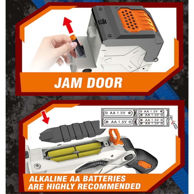 Rapid Roller Blaster Electric Motorised Dart Shooting Gun Toy 40 Soft Foam Bullet