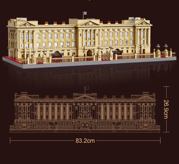 CaDA C61501W 5604PCS Buckingham Palace Large Modular Castle MOC Building Blocks Toy Set