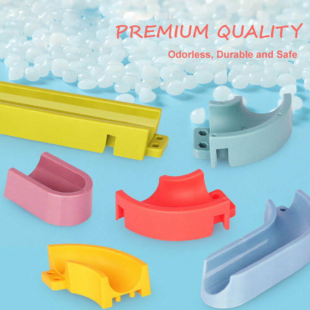 66PCS DIY Baby Kid Bath Tub Shower Toy Track Run Slide Water Play Spray Set