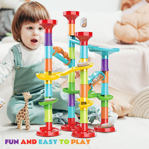 50pcs Marble Race Run BuildingBlocks Toys Educational Preschool Kids DeluxeSet