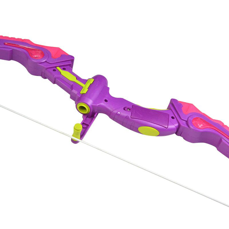 Fonderland Light Up Bow With 3 Suction Cup Arrows Kids Archery Toys Set Girl Like Gift