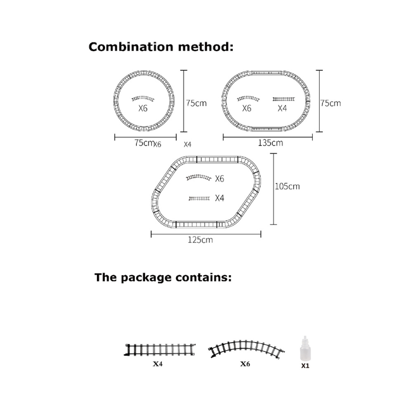 Christmas Steam Train Set for Kids with Light & Sounds Smoke Effect 10 Track Electric Train Set Great Accessory for Kids Gift