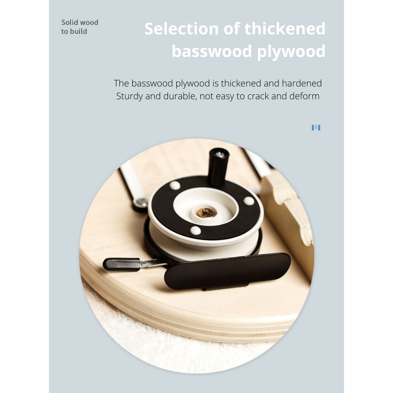 Bear Shape Baby Early Education Busy Board Wooden Toy Montessori Toy Baby Sensory Activity Board