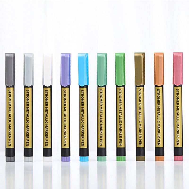 10-Colour Kid-Safe Acrylic Paint Pens | Quick-Dry, Non-Toxic Markers for Rock, Fabric, Ceramic & Multi-Surface Art – Includes Eco-Friendly Case (Ideal for Young Artists!)