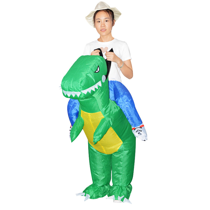 Green Inflatable Dinosaur Costume toddle Halloween Christmas Party Cosplay Costumes Dress Suit for children Adult book week costume