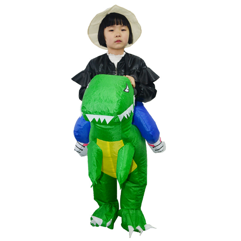 Green Inflatable Dinosaur Costume toddle Halloween Christmas Party Cosplay Costumes Dress Suit for children Adult book week costume