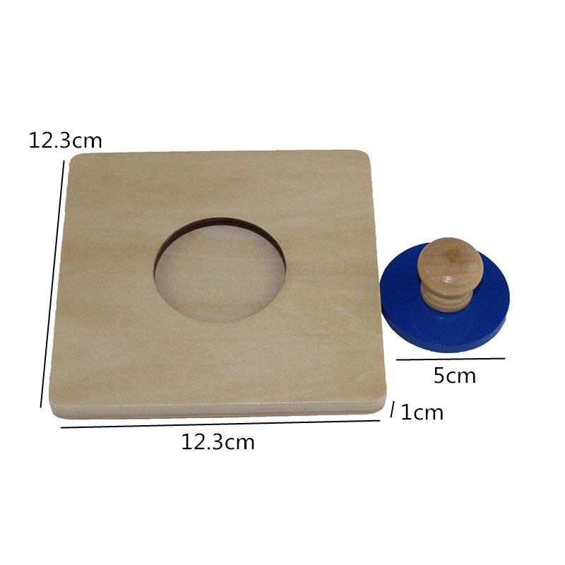 Montessori Shape Matching Board Wooden Puzzle Learning Educational Toy For Kids