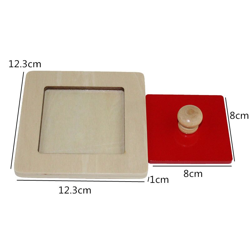 Montessori Shape Matching Board Wooden Puzzle Learning Educational Toy For Kids