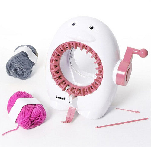 22Needles Penguin Knitting Machine DIY Scraf Hat Weaving Loom Kids Learning Gift