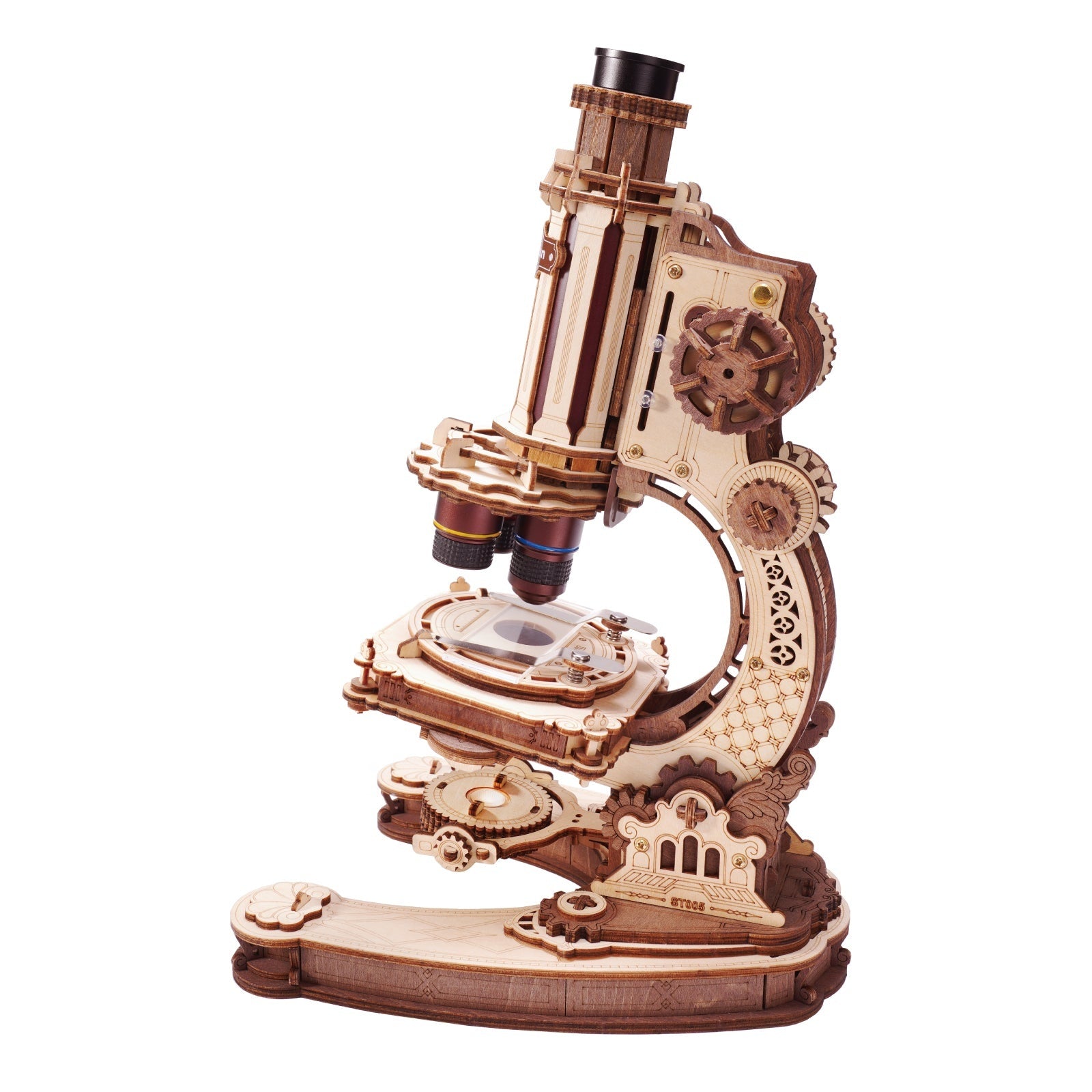 ROKR Microscope ST005 — completed model DIY kit display