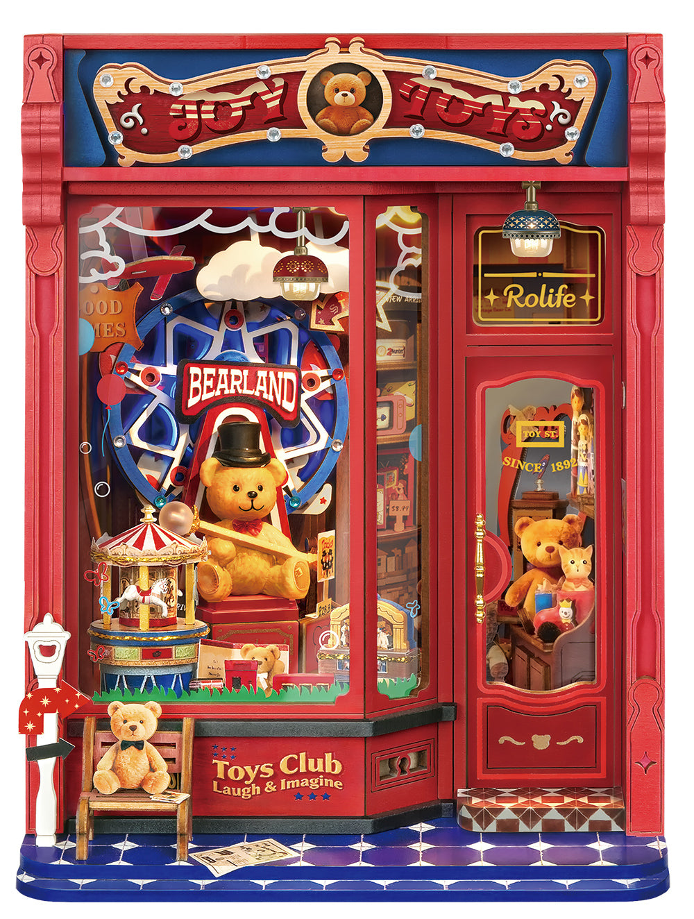 Rolife Joy Toys TGE06 — completed model DIY kit display