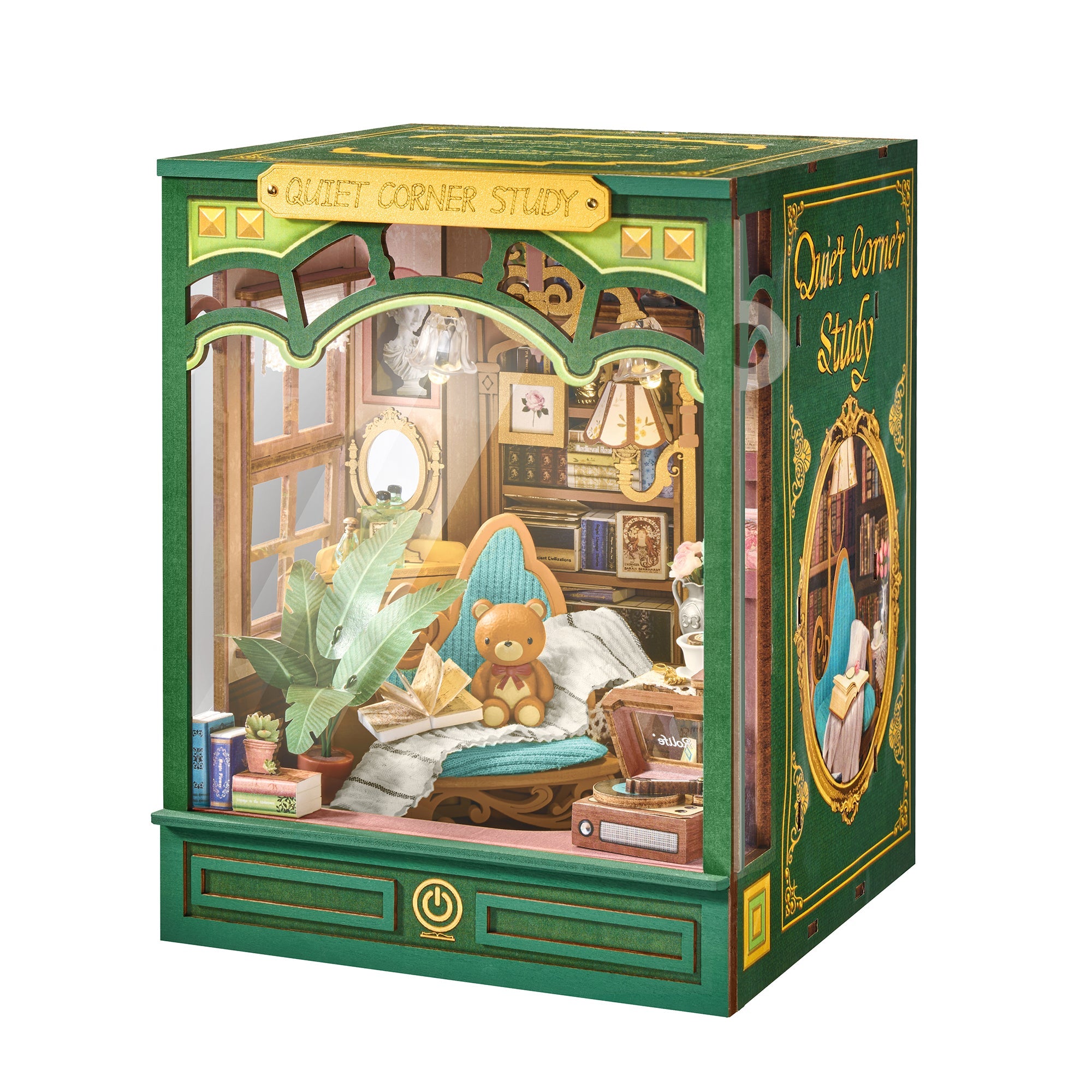 Rolife Quiet Corner Study TGE03 — completed model DIY kit display