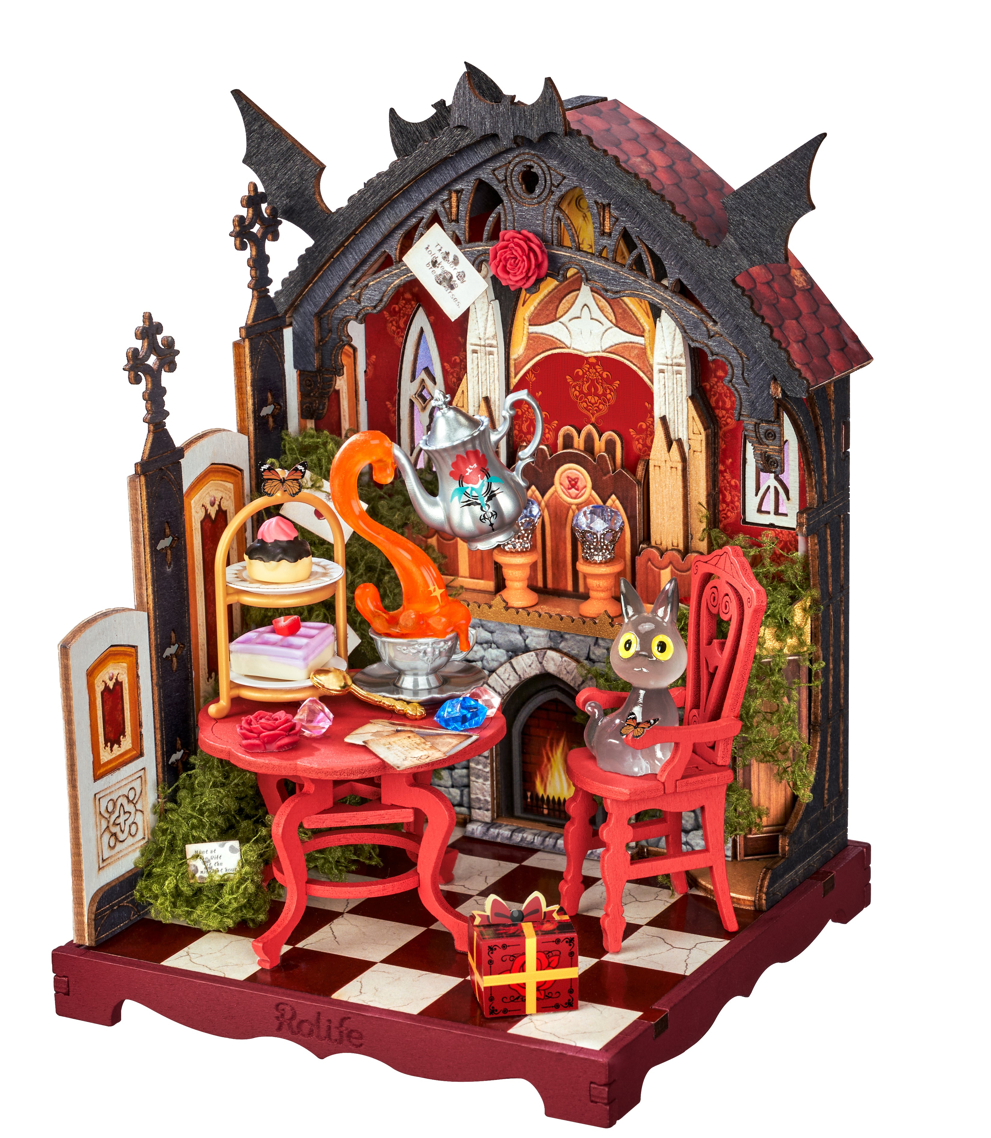 Rolife Rolife Rosa Salon DS055 — completed model DIY kit display