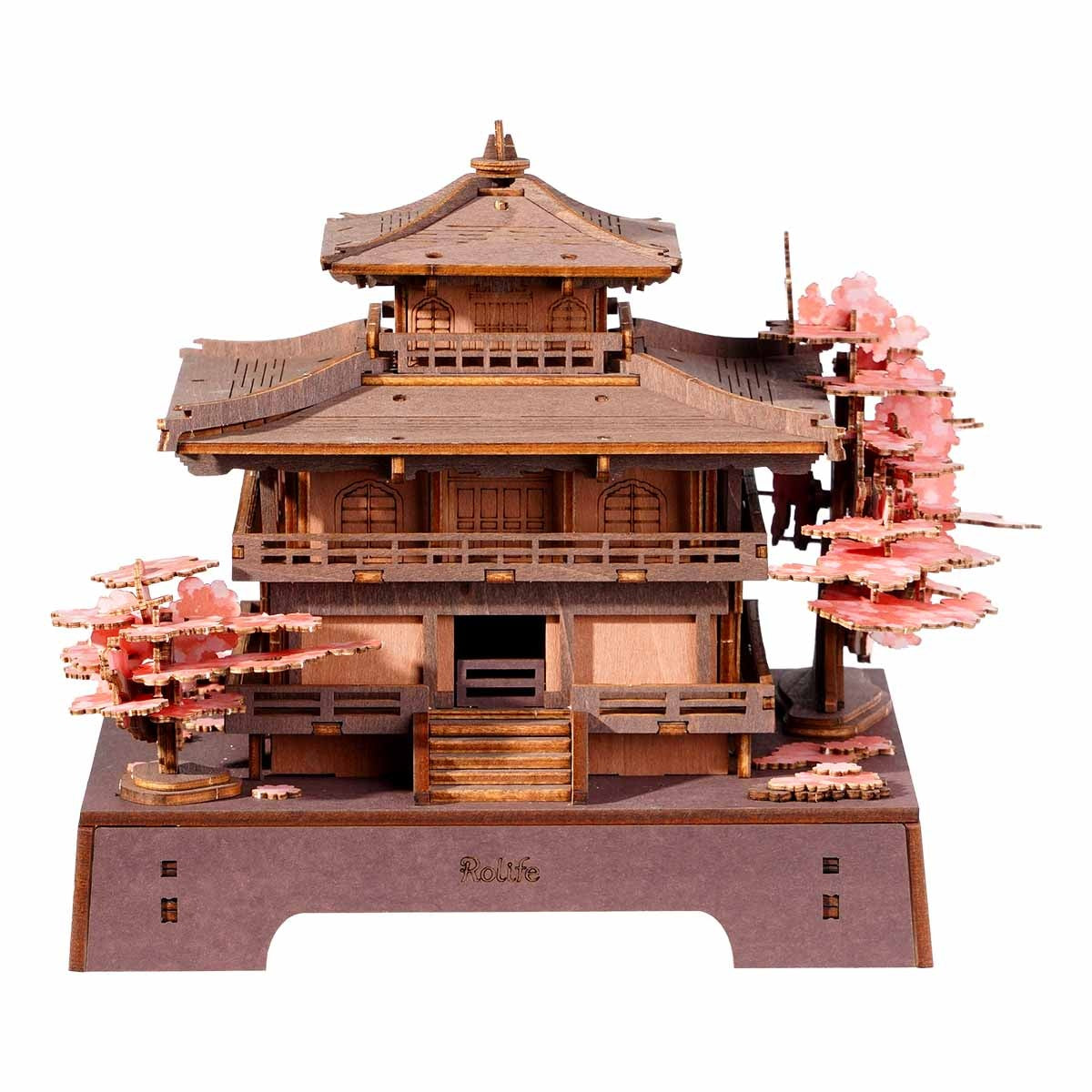 Rolife Sakura Pavilion TGA07 — completed model DIY kit display