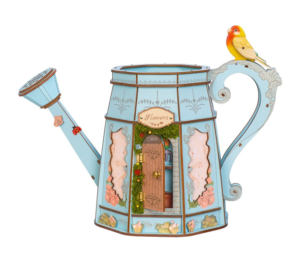 Rowood Gardener's Watering Can TWM01 — completed model DIY kit display