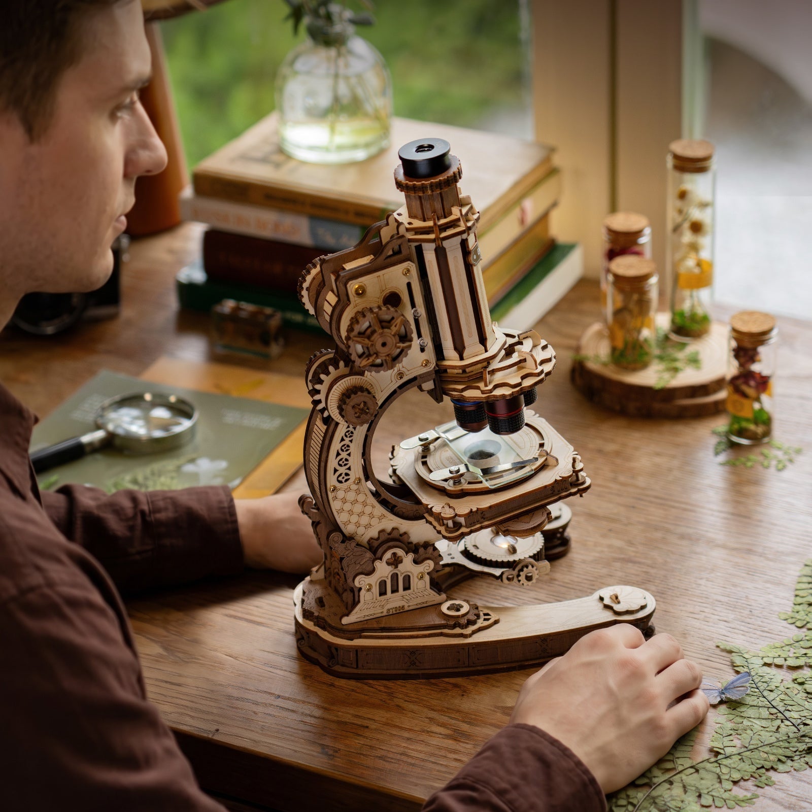 ROKR Microscope ST005 — display setting DIY kit display