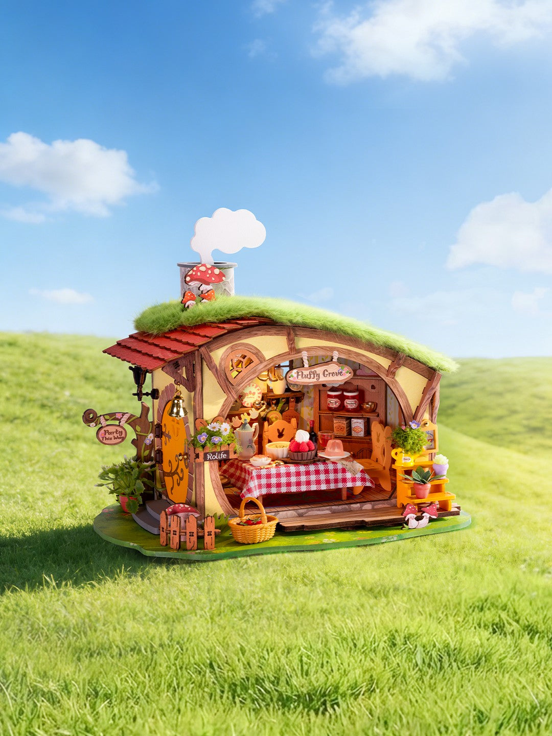 Rolife Fluffy Grove DG184 — display setting DIY kit display