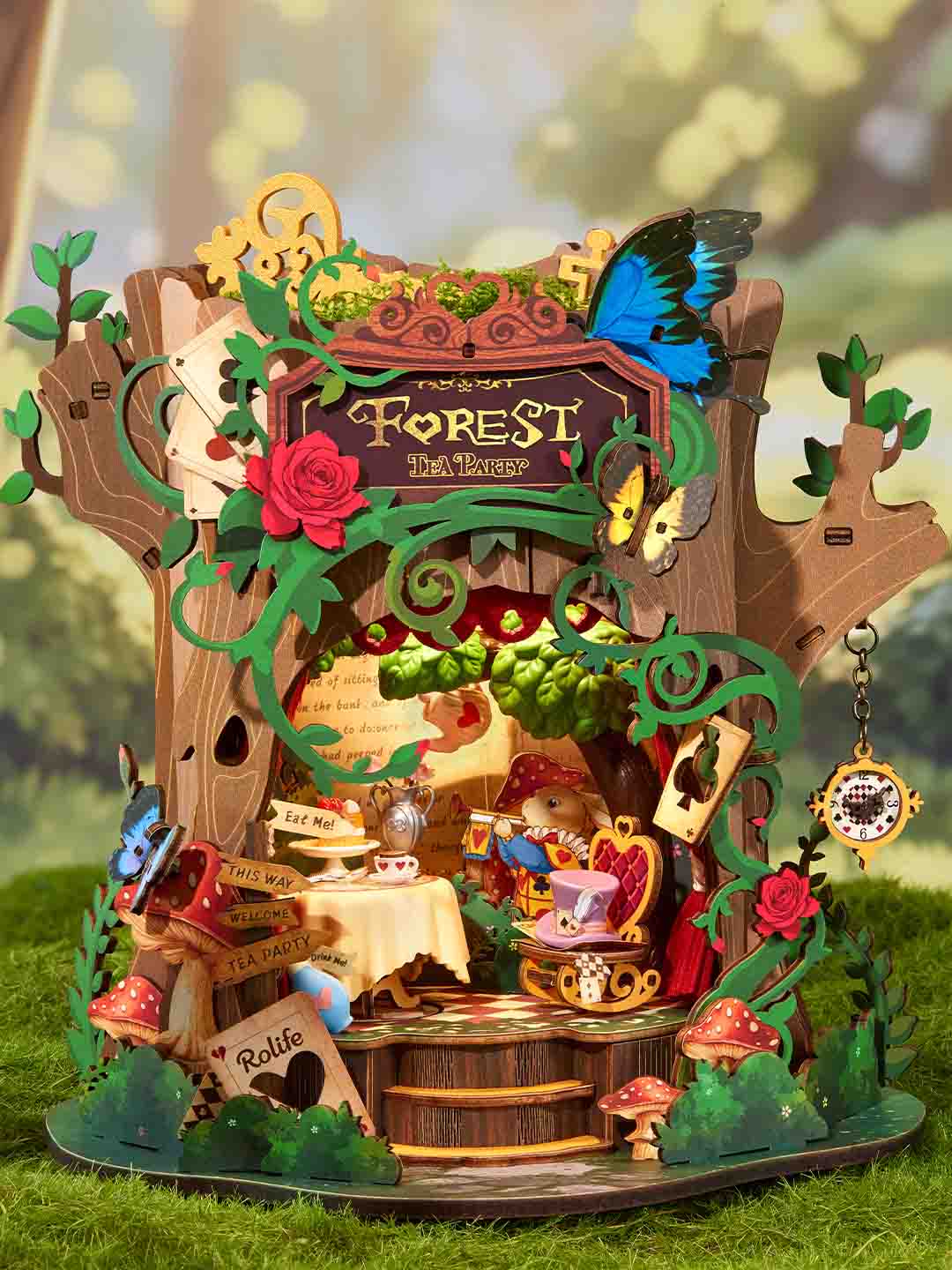 Rolife Forest Tea Party AMT03 — display setting DIY kit display