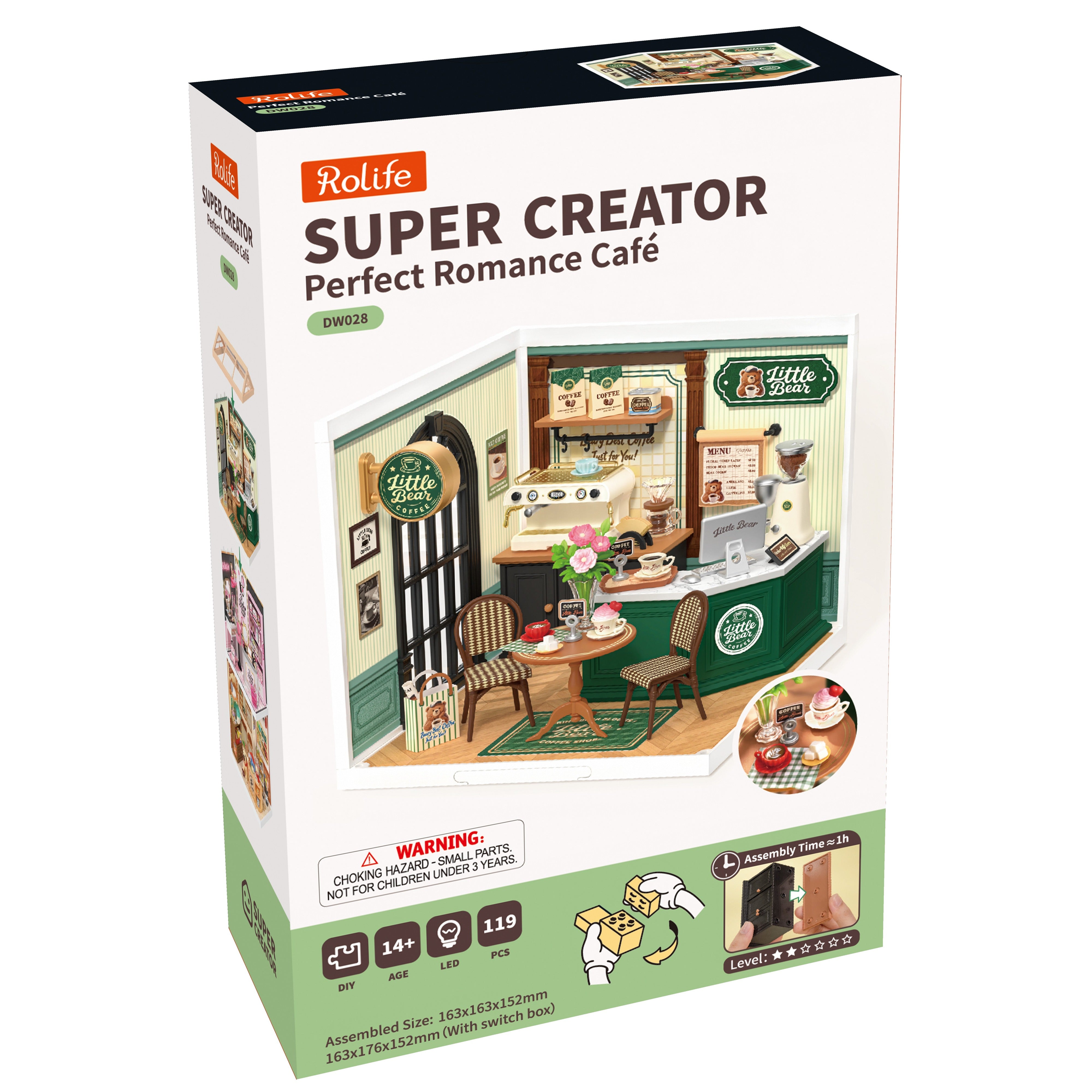 Rolife Perfect Romance Café DW028 — front packaging DIY kit