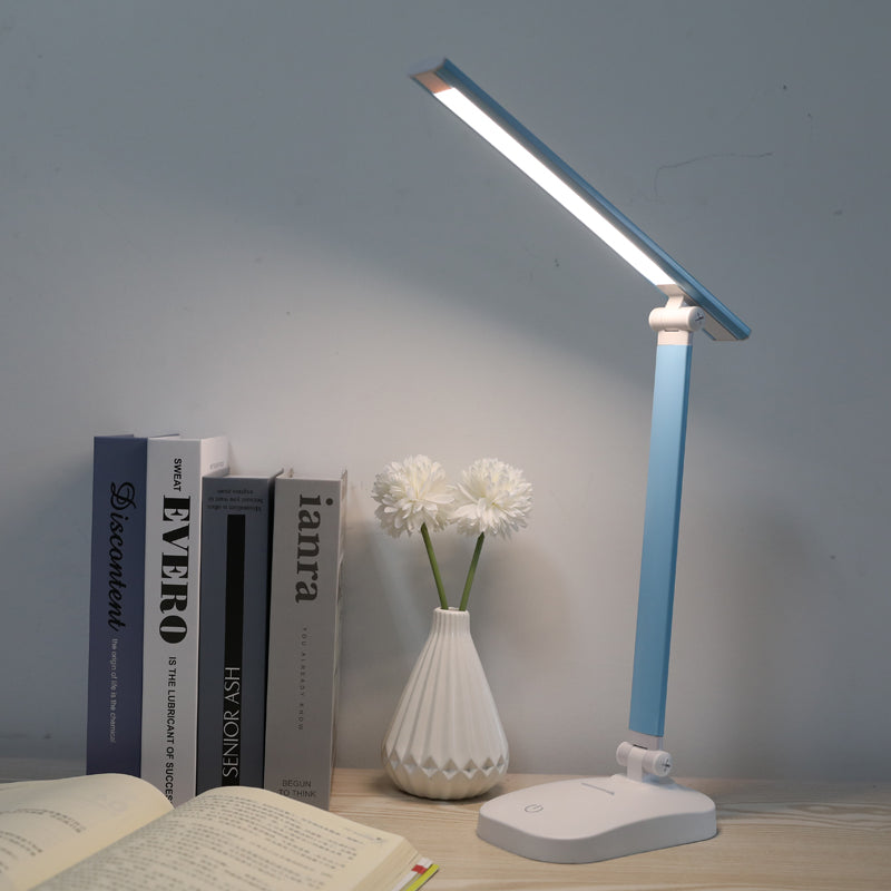 3 Color Stepless Dimmable Touch Foldable Table Lamp Led Bedside Reading Eye Protection Night Light DC5V USB Chargeable