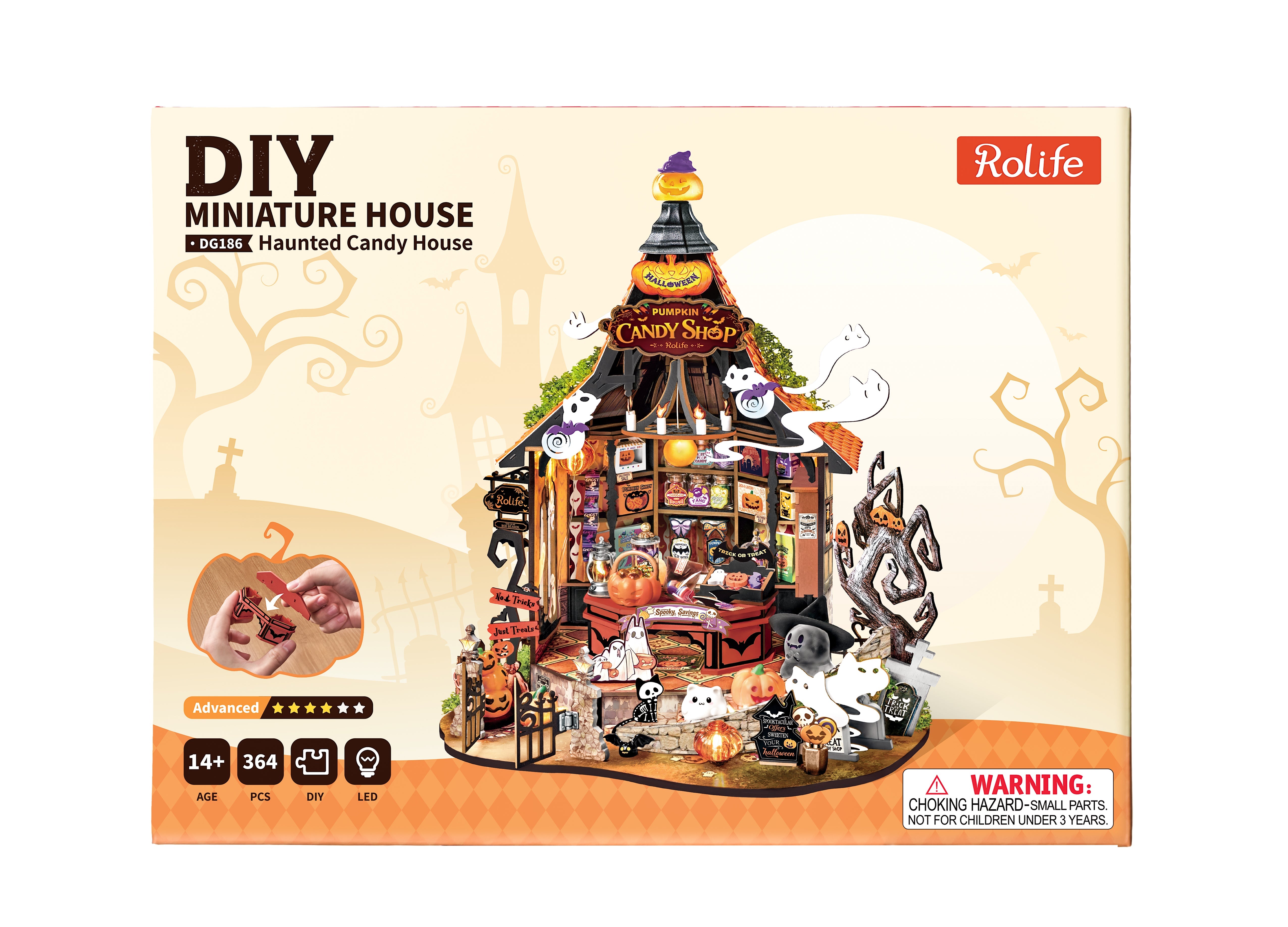 Rolife Rolife Haunted Candy House DG186 — front packaging DIY kit
