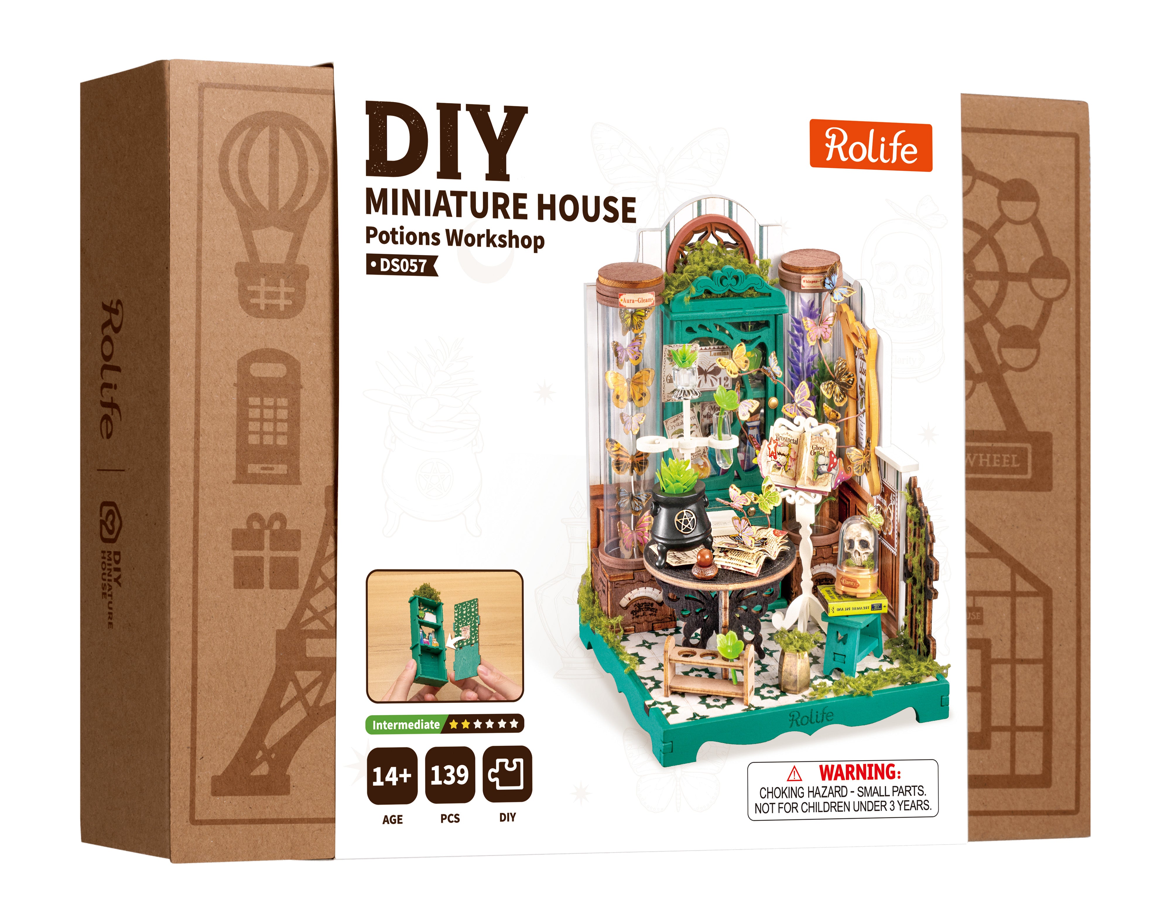 Rolife Rolife Potions Workshop DS057 — packaging at an angle DIY kit