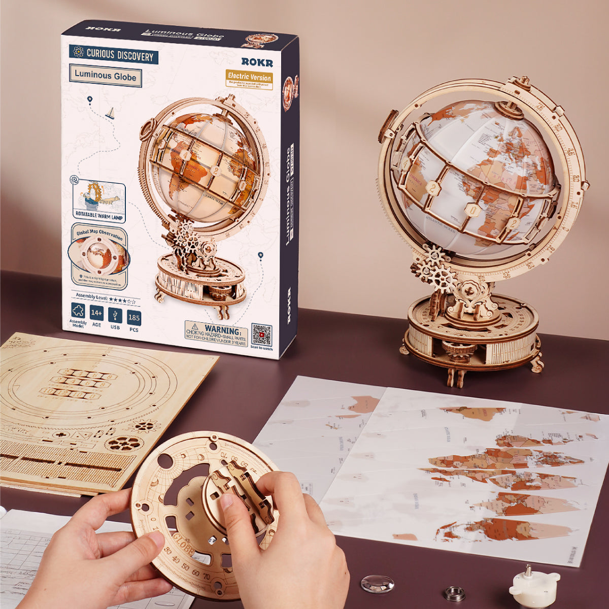 ROKR Luminous Globe ST003D Electric Version as decorative home display