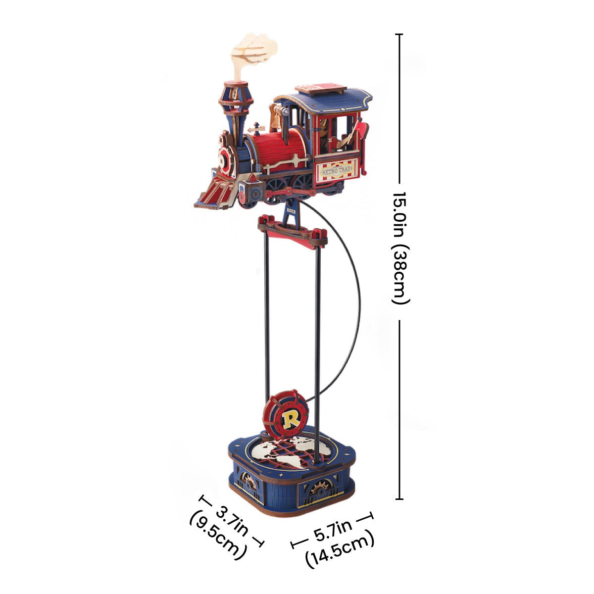 ROKR Power Express MCD07 — assembled dimensions DIY kit