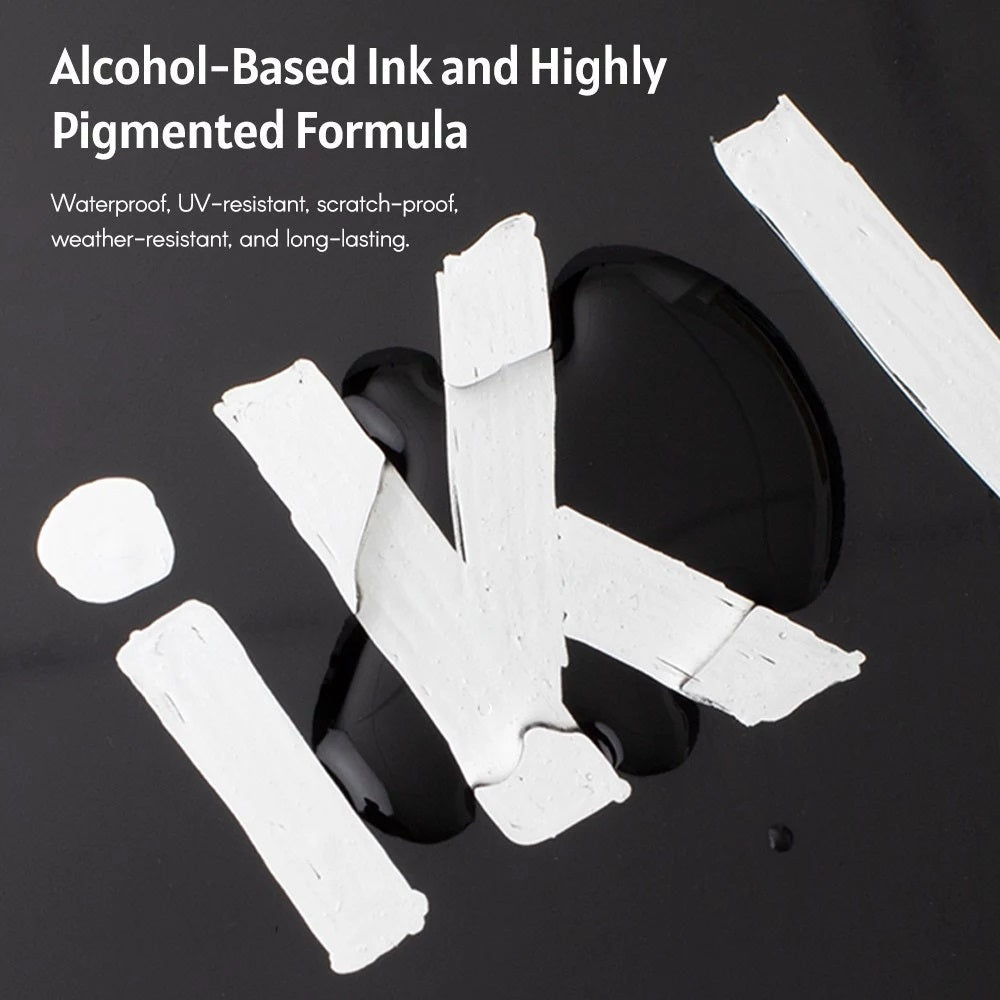 1 MM Art Liquid Silver Mirror Chrome Marker Smooth DIY Reflective Paint Pen for DIY Models