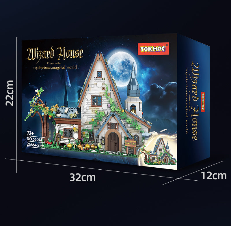 2666PCS Witch House Medieval Architecture The Sanderson Sisters' Cottage Building Toy Set WGC