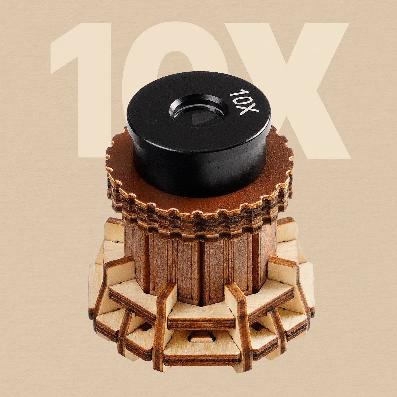 ROKR Microscope ST005 — eyepiece close-up DIY kit display
