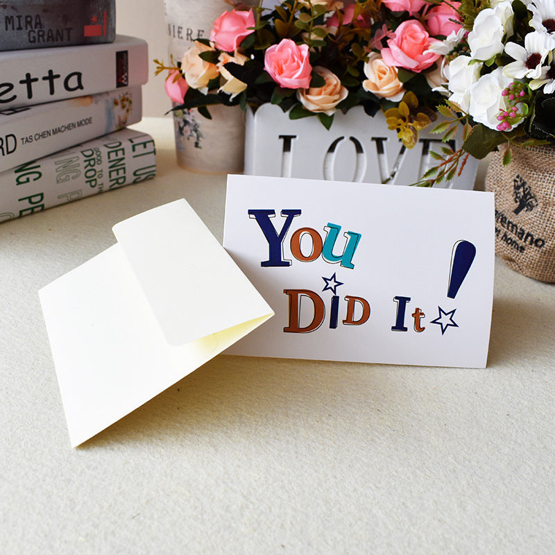 Graduation Note Card Graduate Cards 6 Styles Bulk Mixed Party Card Pack With Envelopes and Stickers 24Pcs & 48Pcs