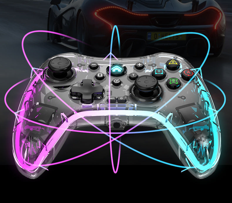 Transparant Colorful Wireless Game Controller for PS4 /Switch /PS3/Android /PC/IOS Joystick Gamepad for PS4 Console Touch Button